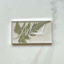 Load image into Gallery viewer, fern silver place cards