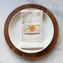 Load image into Gallery viewer, orange gold floral place cards