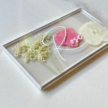 Load image into Gallery viewer, pink silver floral place cards
