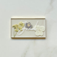 Load image into Gallery viewer, purple gold floral place cards