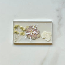 Load image into Gallery viewer, purple silver floral place cards