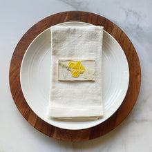 Load image into Gallery viewer, yellow gold floral place cards